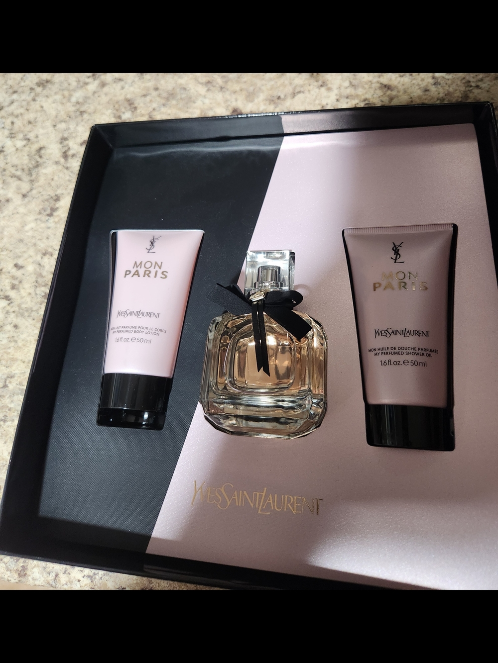 Yves Saint Laurent Mon Paris Fragrance Gift Set - Pink & Black - Picture 2 of 8